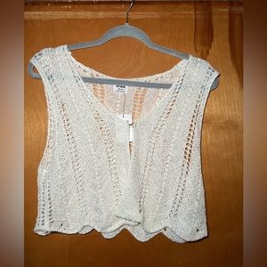 Crochet crop top vest